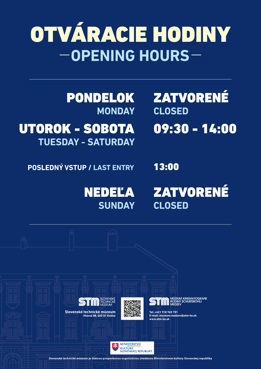 ZMENA OTVÁRACÍCH HODÍN