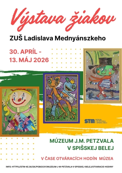 VÝSTAVA ŽIAKOV ZUŠ L. MEDNYÁNSZKÉHO