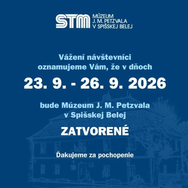Múzeum J. M. Petzvala - zatvorené