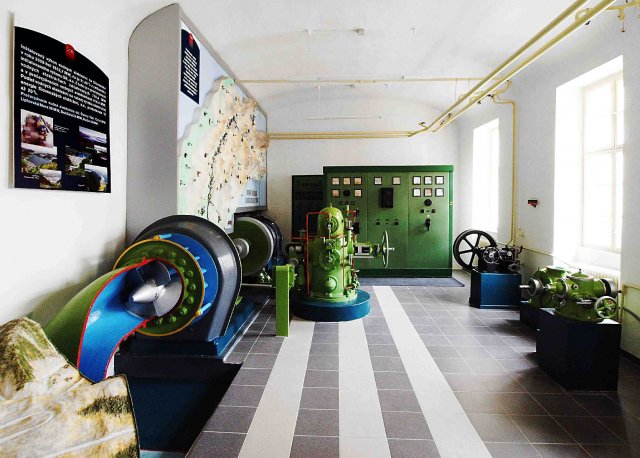 vodná elektráreň v expozícii energetiky