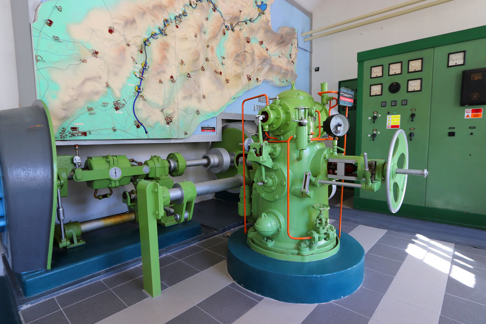 vodná elektráreň v expozícii energetiky