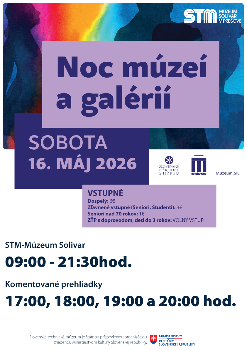 plagat-noc muzei a galerii v Muzeu Solivar 