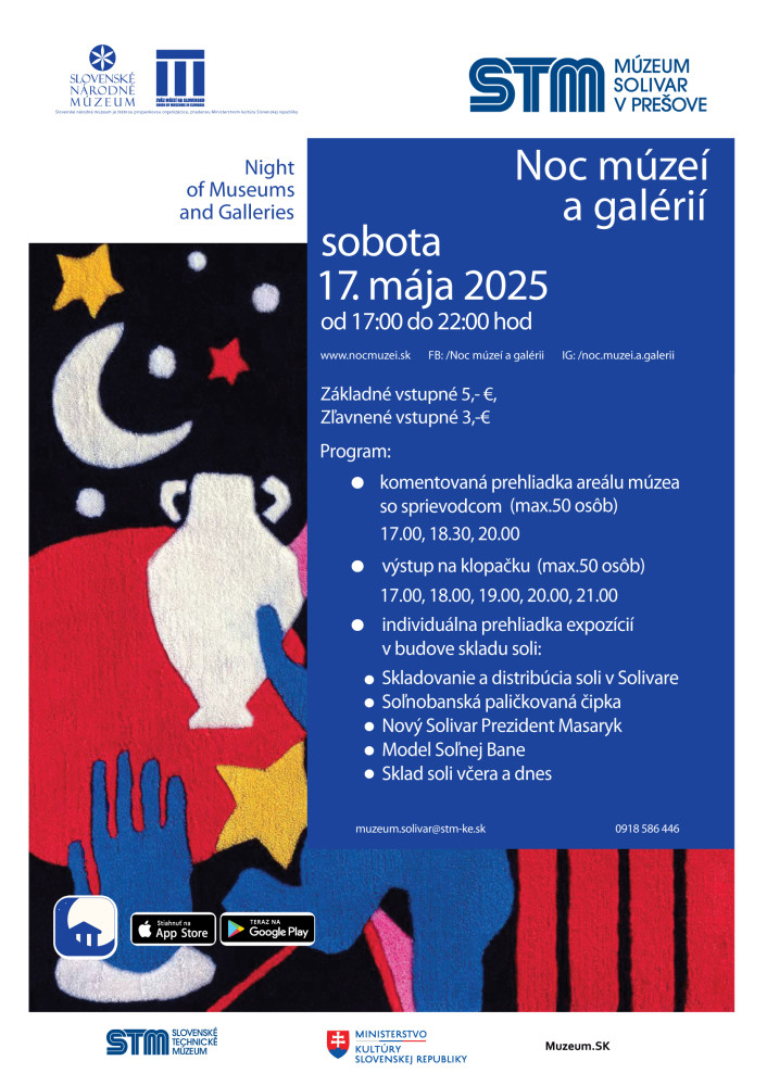 program noci muzei a galerii 2025 v STM-Muzeum Solivar v Presove
