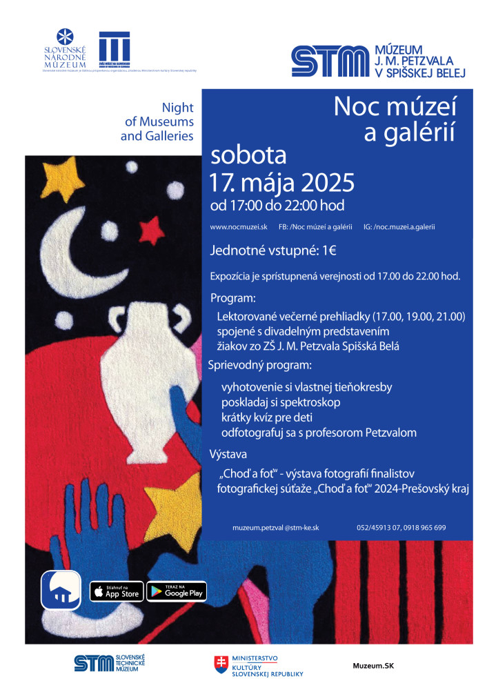 program k noci muzei a galerii v STM-Múzeu J.M.Petzvala v Spisskej Belej