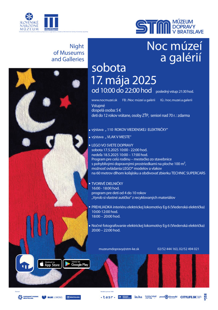 program noci muzei v STM-Muzeu dopravy v Bratislave