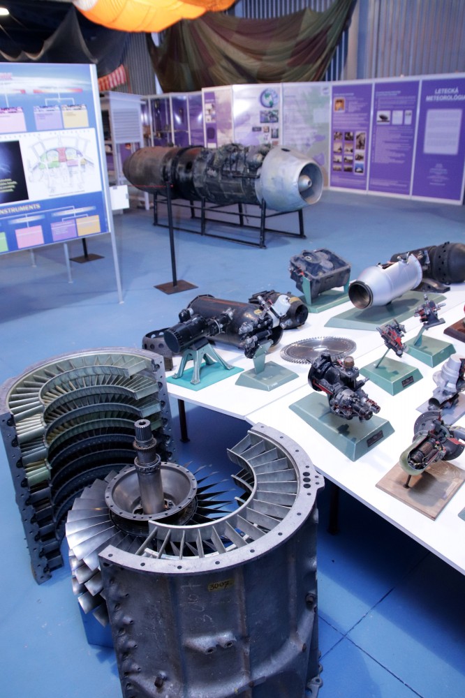 Prúdový motor Junkers Jumo 004 v múzeu letectva